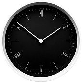 Часы настенные Arro, черные с белым - фото
