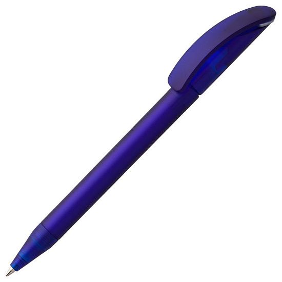 Ручка шариковая Prodir DS3 TFF Ring, синяя с серым - подробное фото