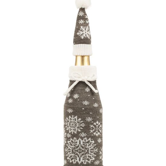 Чехол на бутылку Snow Fairy, серый - подробное фото