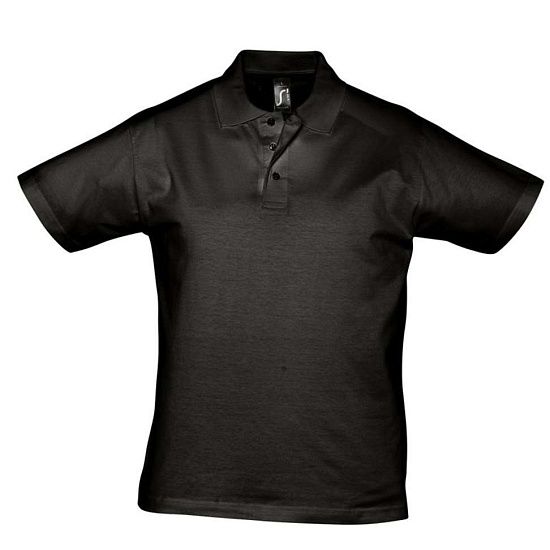 Рубашка поло мужская Prescott Men 170, черная - подробное фото