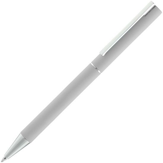 Ручка шариковая Blade Soft Touch, серая - подробное фото