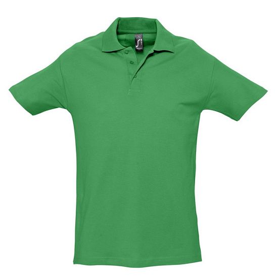 Рубашка поло мужская SPRING 210, ярко-зеленая - подробное фото