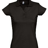 Рубашка поло женская Prescott Women 170, черная - фото