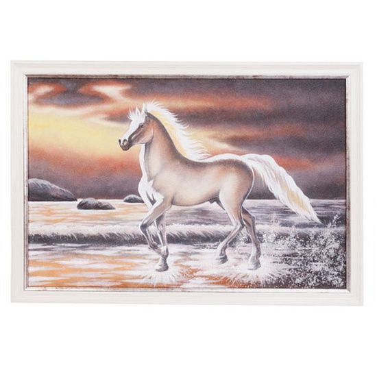 Картина «Лошадь» в серебристой раме - подробное фото