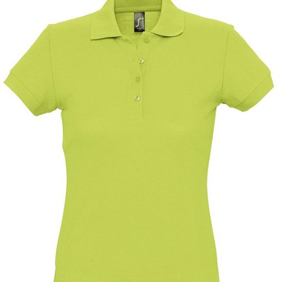 Рубашка поло женская PASSION 170, зеленое яблоко - подробное фото
