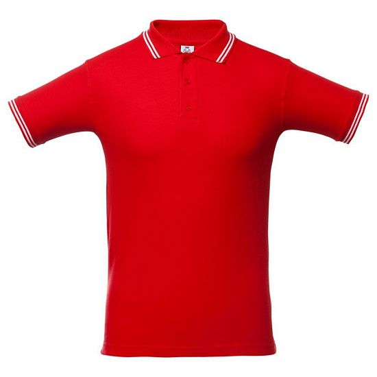 Рубашка поло Virma Stripes, красная - подробное фото