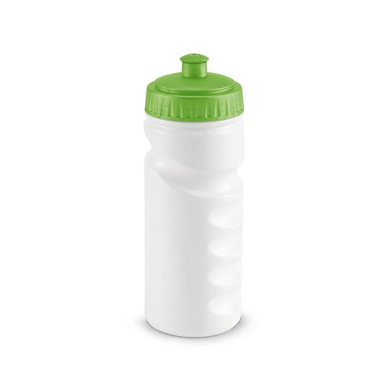 Бутылка для велосипеда Lowry, белая с зеленым - подробное фото
