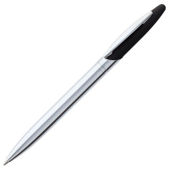 Ручка шариковая Dagger Soft Touch, черная - подробное фото