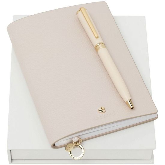 Набор Beaubourg: блокнот и ручка, розовый - подробное фото