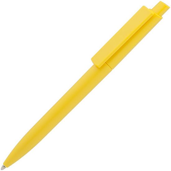 Ручка шариковая Crest, желтая - подробное фото