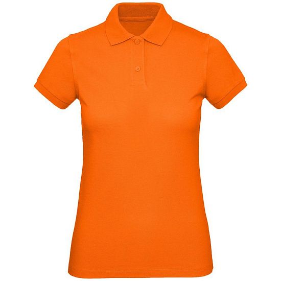 Рубашка поло женская Inspire, оранжевая - подробное фото