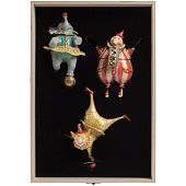 Набор из 3 елочных игрушек Circus Collection: барабанщик, акробат и слон - фото