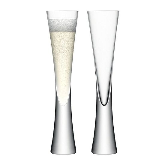 Набор бокалов для шампанского Moya Flute, прозрачный - подробное фото