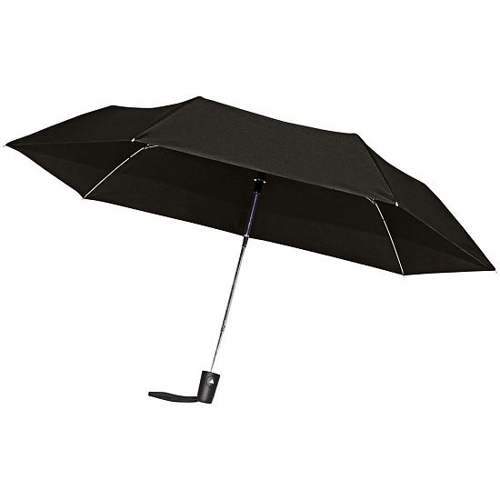 Зонт складной Hit Mini AC, черный - подробное фото