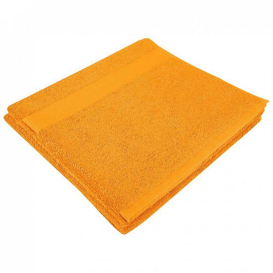 Полотенце Soft Me Large, оранжевое - подробное фото