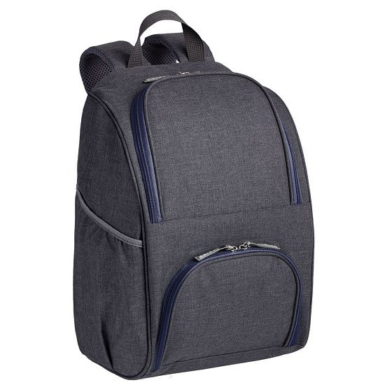Изотермический рюкзак Liten Fest, серый с темно-синим - подробное фото