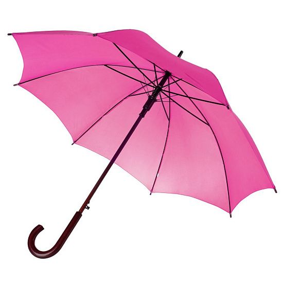 Зонт-трость Standard, ярко-розовый (фуксия) - подробное фото