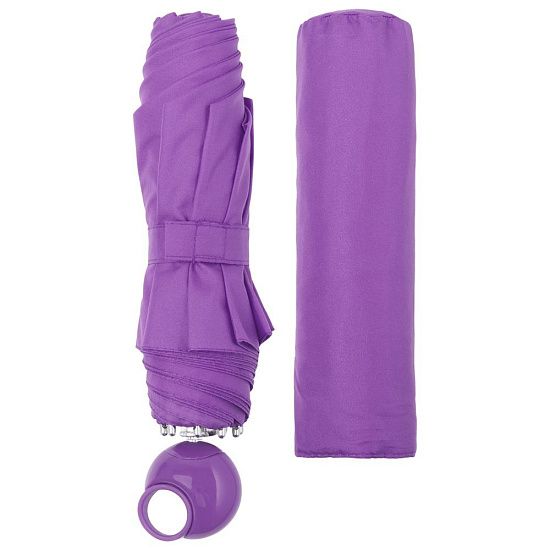 Зонт складной Floyd с кольцом, фиолетовый - подробное фото