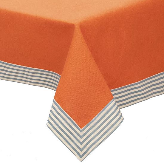 Скатерть «Морской пикник», оранжевая - подробное фото
