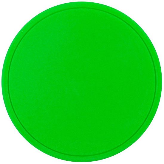 Лейбл из ПВХ Dzeta Round, L, зеленый неон - подробное фото