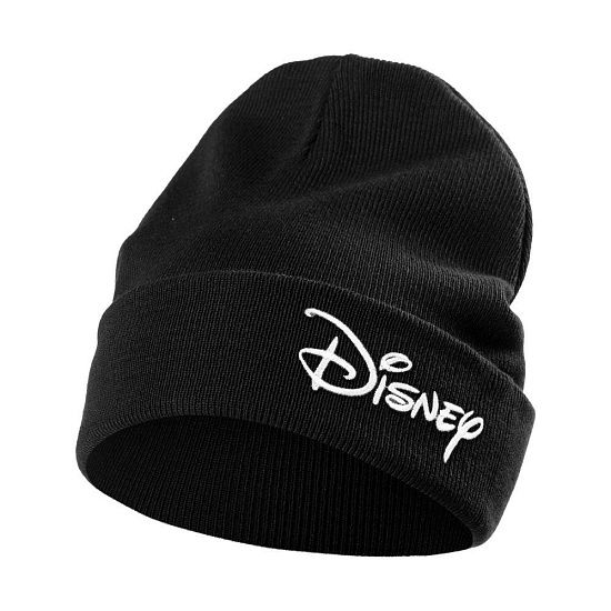 Шапка с вышивкой Disney, черная - подробное фото