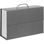 Коробка Case Duo, белая с серым - фото
