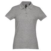 Рубашка поло женская PASSION 170, серый меланж - фото