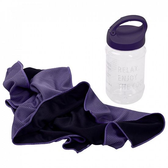 Охлаждающее полотенце Weddell, фиолетовое - подробное фото