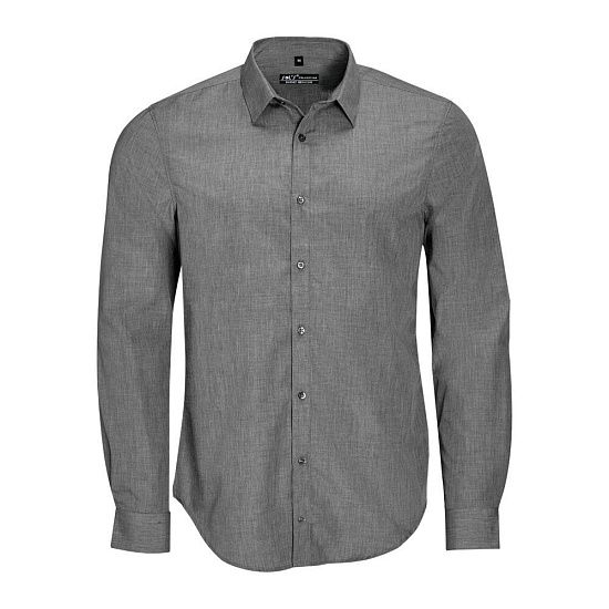 Рубашка BARNET MEN серый меланж - подробное фото