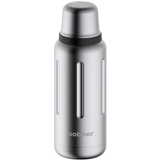 Термос Flask 1000, вакуумный, стальной матовый - подробное фото