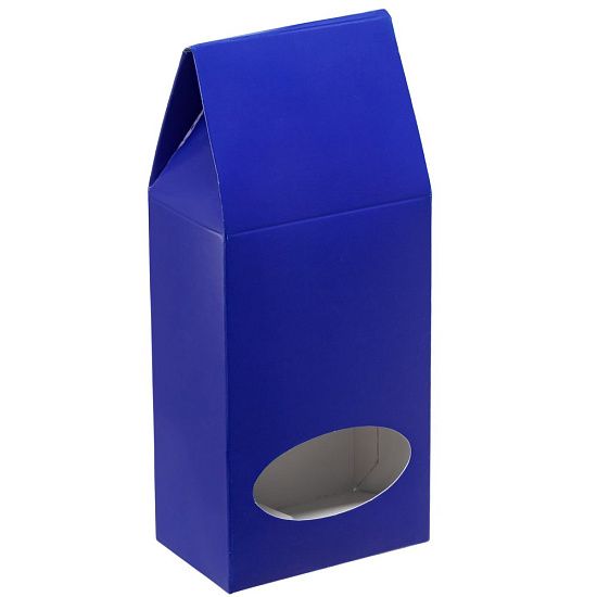 Коробка с окном English Breakfast, синяя - подробное фото