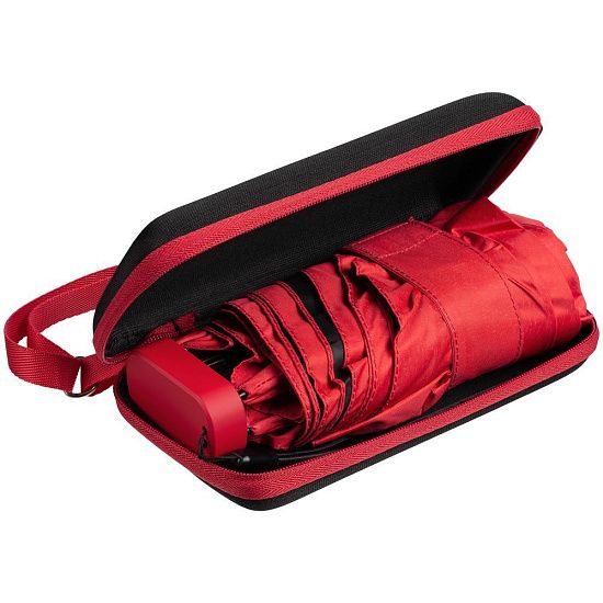 Складной зонт Color Action, в кейсе, красный - подробное фото