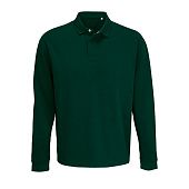 Рубашка поло оверсайз с длинным рукавом Heritage, зеленая - фото