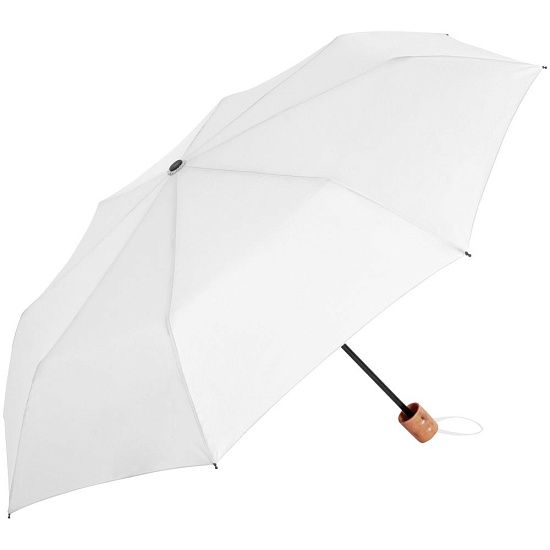 Зонт складной OkoBrella, белый - подробное фото
