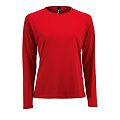 Футболка с длинным рукавом SPORTY LSL WOMEN, красная