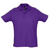 Рубашка поло мужская SUMMER 170, темно-фиолетовая - фото