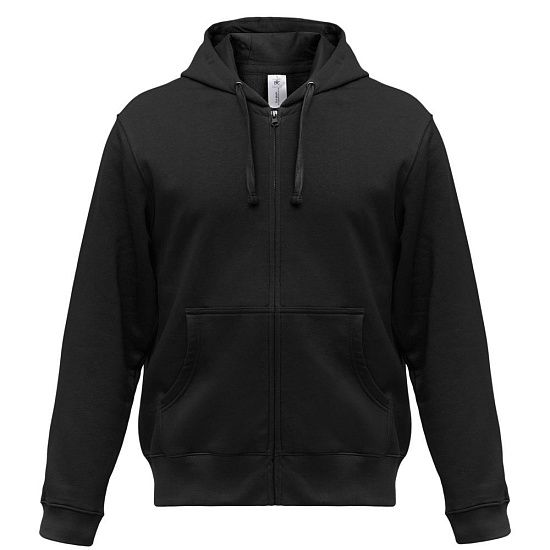 Толстовка мужская Hooded Full Zip черная - подробное фото