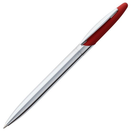 Ручка шариковая Dagger Soft Touch, красная - подробное фото