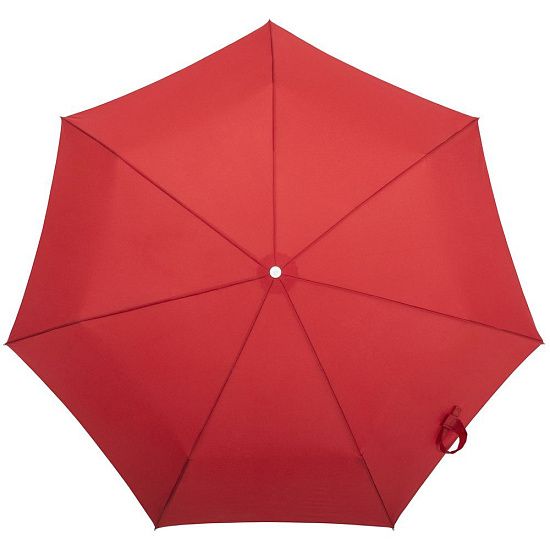 Складной зонт Alu Drop S, 3 сложения, 7 спиц, автомат, красный - подробное фото