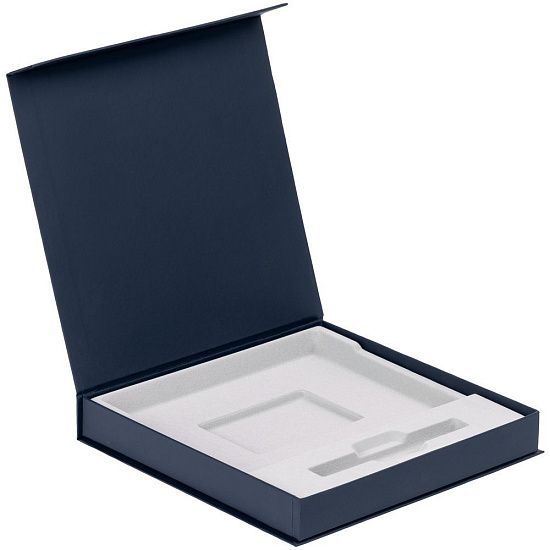 Коробка Memoria под ежедневник и ручку, синяя - подробное фото