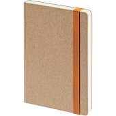 Ежедневник Eco Write Mini, недатированный, с оранжевой резинкой - фото