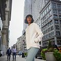 Толстовка с капюшоном женская BNC Organic, зеленое яблоко