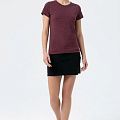 Футболка женская REGENT FIT WOMEN, бордовый меланж