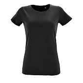 Футболка женская REGENT FIT WOMEN, черная - фото