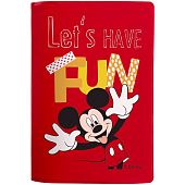 Обложка для паспорта Fun Mickey, красная - фото