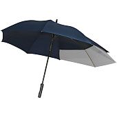Зонт-трость Fiber Move AC, темно-синий с серым - фото