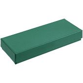 Коробка Notes с ложементом для ручки и флешки, зеленая - фото