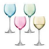 Набор бокалов для вина Polka, пастельный - фото