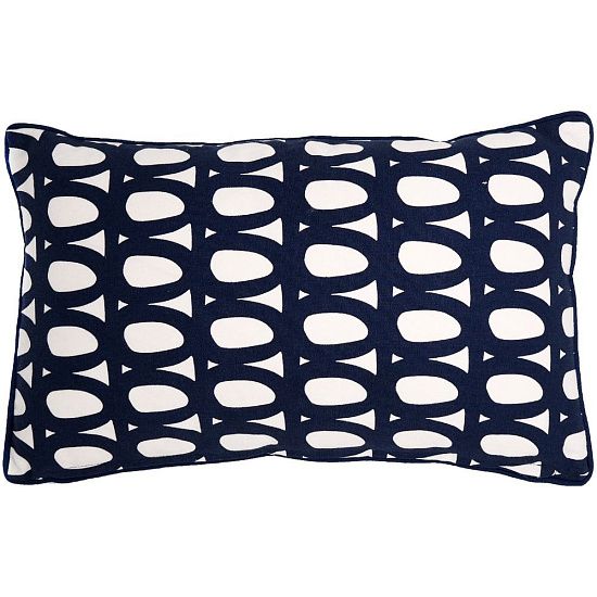 Чехол на подушку Twirl, прямоугольный, темно-синий - подробное фото