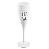 Бокал для шампанского Grl Pwr, белый - фото